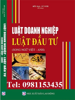 Sách Luật doanh nghiệp - Luật đầu tư song ngữ Việt - Anh